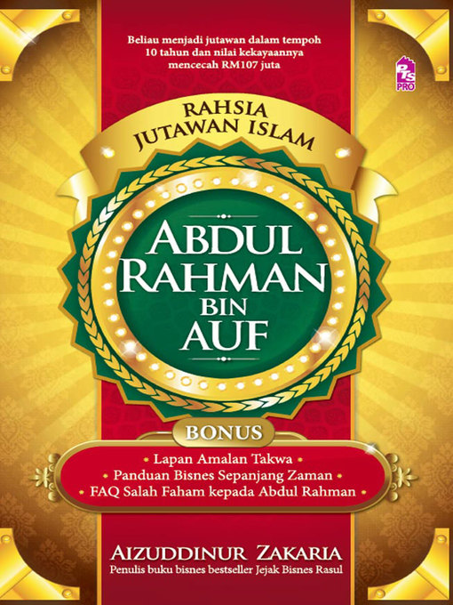 Cover image for Rahsia Jutawan Islam: Abdul Rahman Bin Auf